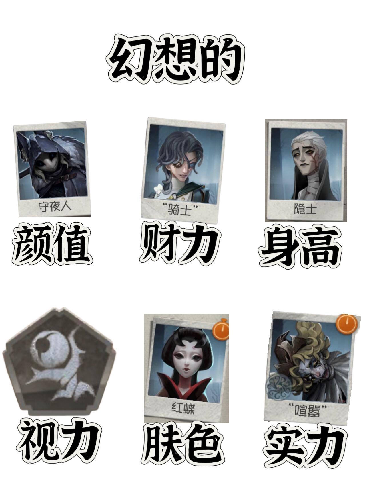 【第五人格】过年新人设！幻想的VS现实的，是这样吗[doge]？ 