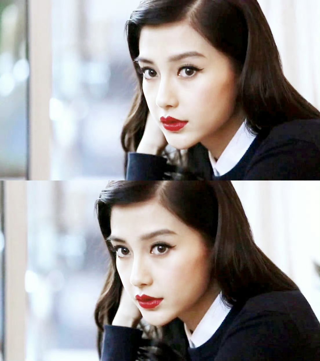 angelababy 💄杨颖 撒满阳光的街道，转角的咖啡店，后巷摇曳风情的酒吧