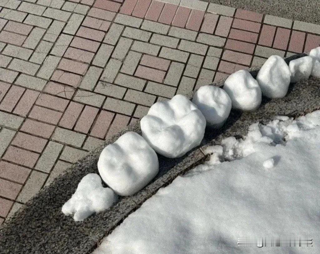 雪雕牙齿：冬日里的创意与温暖

牙医用洁白的雪做成一颗牙齿的形状，这个想法本身就