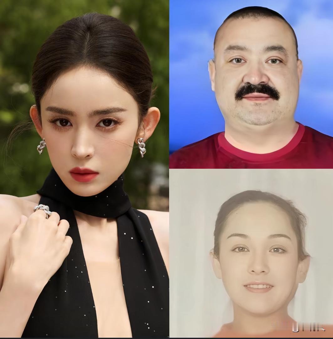 怪不得古力娜扎这么好看，主要她妈妈太漂亮了。妈妈的鼻子更好看，古力娜扎像爸爸的鼻