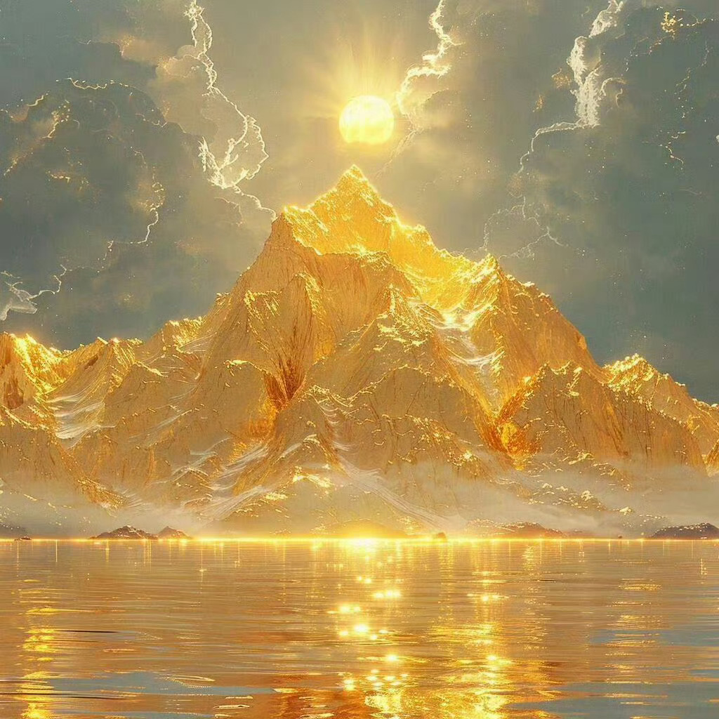 传说看到日照金山能幸运一整年 🌋 ​ ​​​