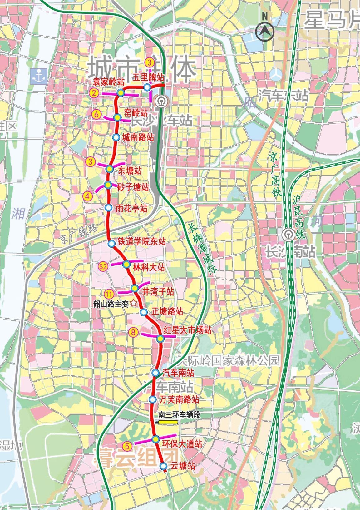长沙地铁7号线

长沙地铁7号线是长沙首条全自动运行的地铁线路，预计于2027年
