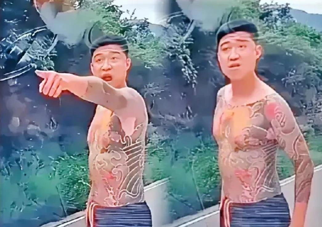 现在全网最后悔的估计就是西晋城的纹身哥了！
不是因为他纹身的图案不好看，也不是他