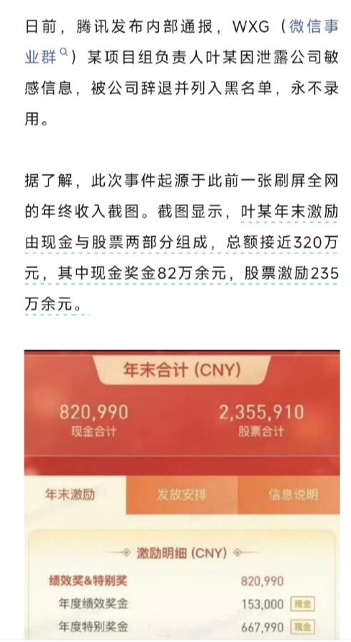 企鹅高薪员工晒年终奖被开，看懂背后一连串连锁麻烦！企鹅这名小队长年终奖 317 