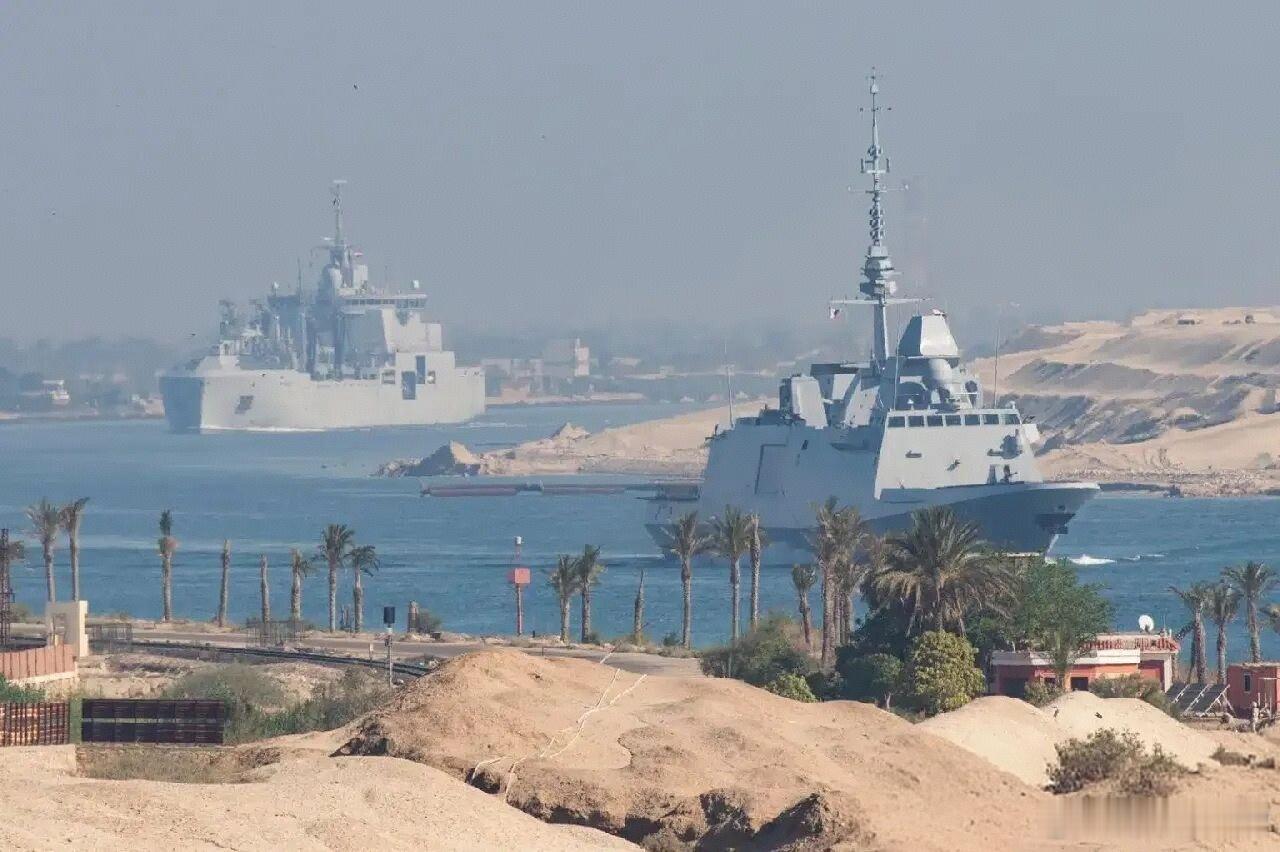 欧洲联合舰队已经通过曼德海峡前几天我们说了，法国戴高乐号航母带领法意西荷联合舰队