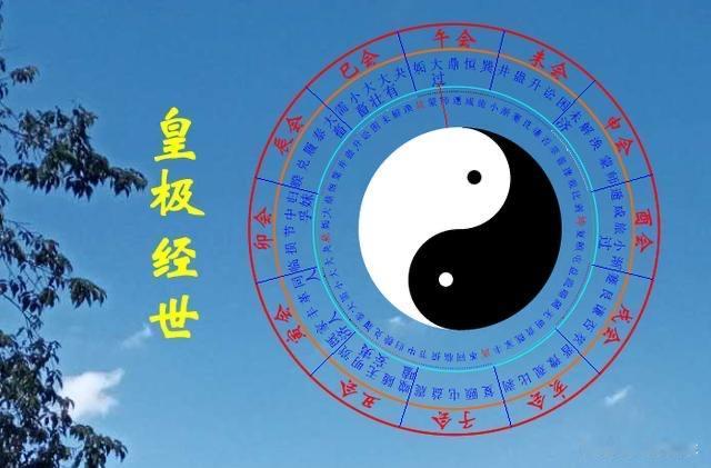 《皇极经世》是邵雍以象数推演构建的宇宙模型，将天地运行、王朝更迭都纳入