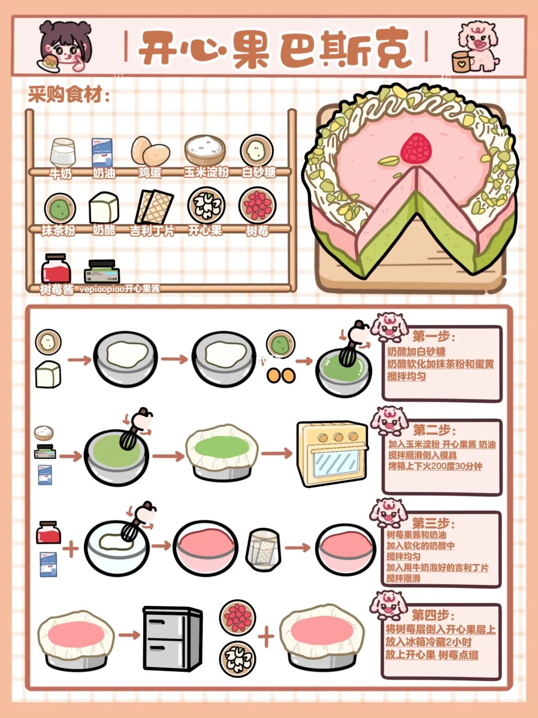 手绘食谱🍰｜甜而不腻🍬入口即化 香软浓郁‼️