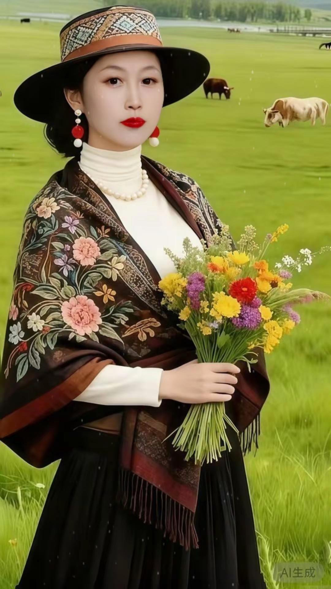 优雅气质 大草原美好生活 传统服饰