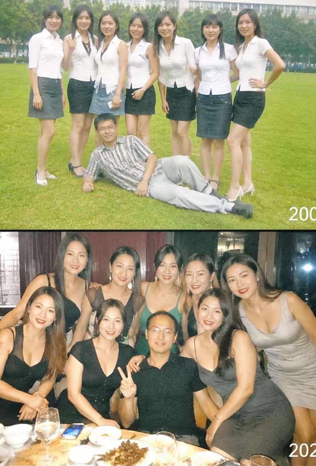 所以男的一看就是导师啊，这不同学聚会吗
