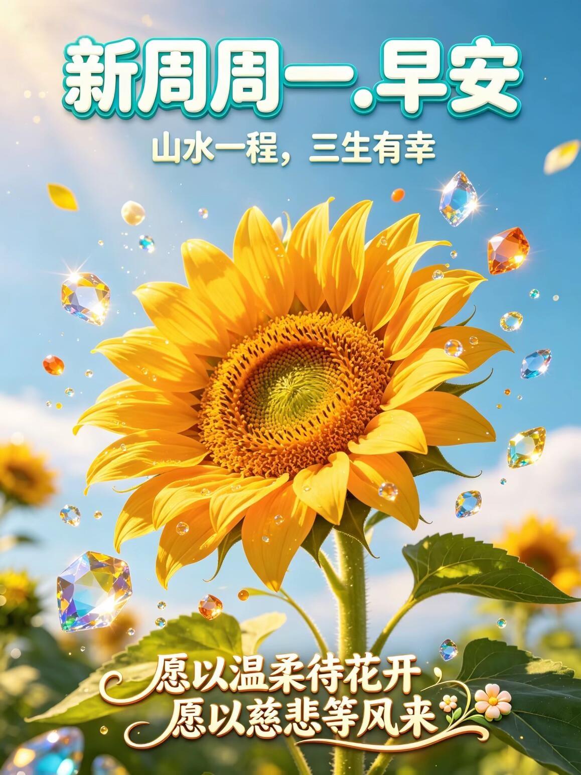 7月20日清晨问好，周一吉祥安康🌷。伏天燥热，切记照顾好自己，清淡饮食，劳逸结