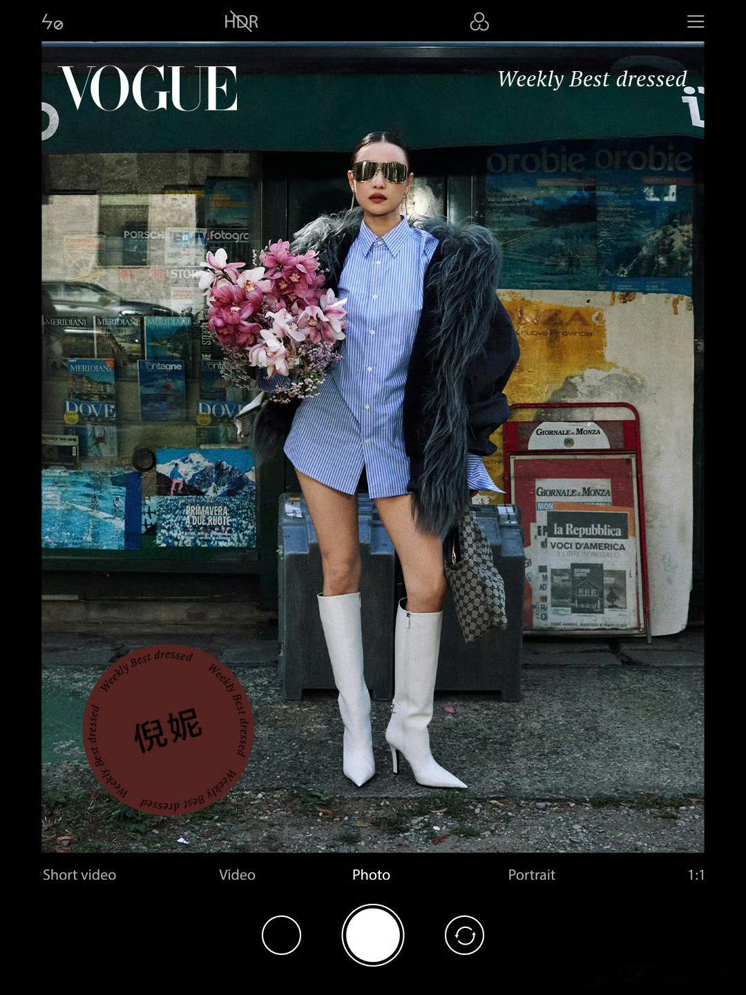 倪妮Gucci大秀造型，上榜VOGUE一周最佳穿搭！这一套没有不上榜的理由！VO