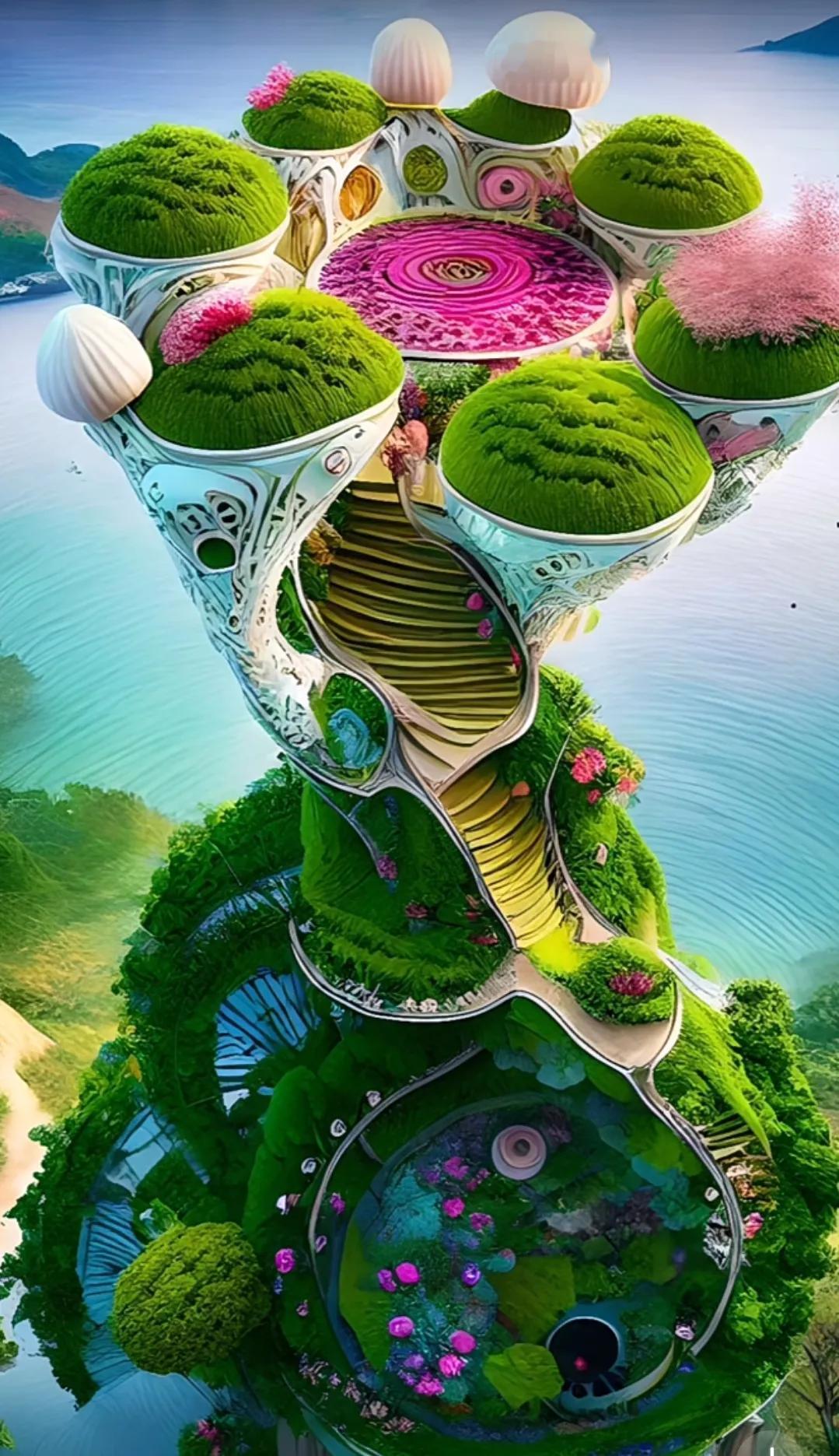 青山看不厌，流水趣何长。此地风景独好，绿树成荫，繁花似锦，宛如人间仙境，令人心驰