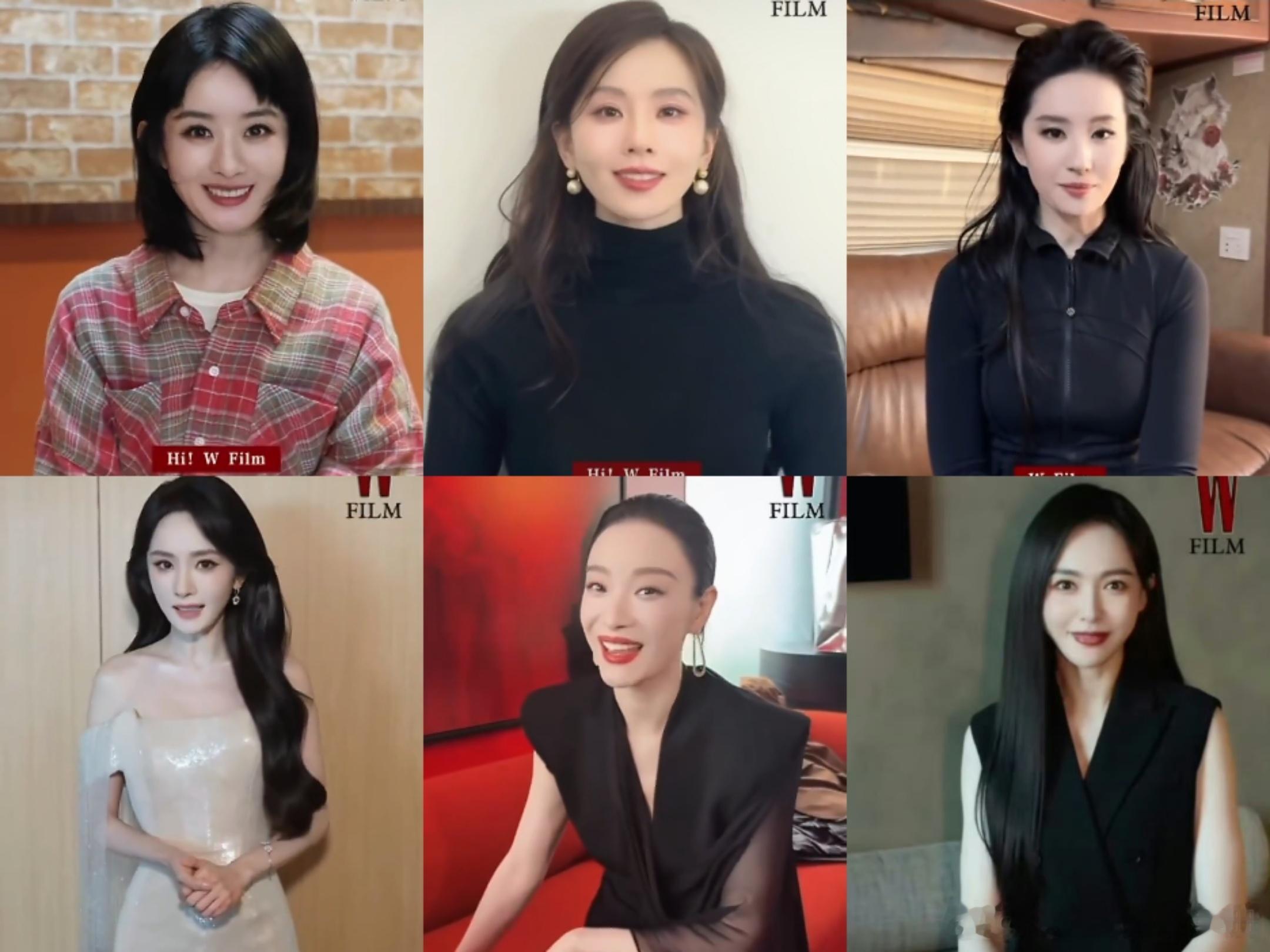 六位85🌸W FILM的VCR状态，谁赢了？赵丽颖 刘诗诗 刘亦菲 杨幂 倪妮