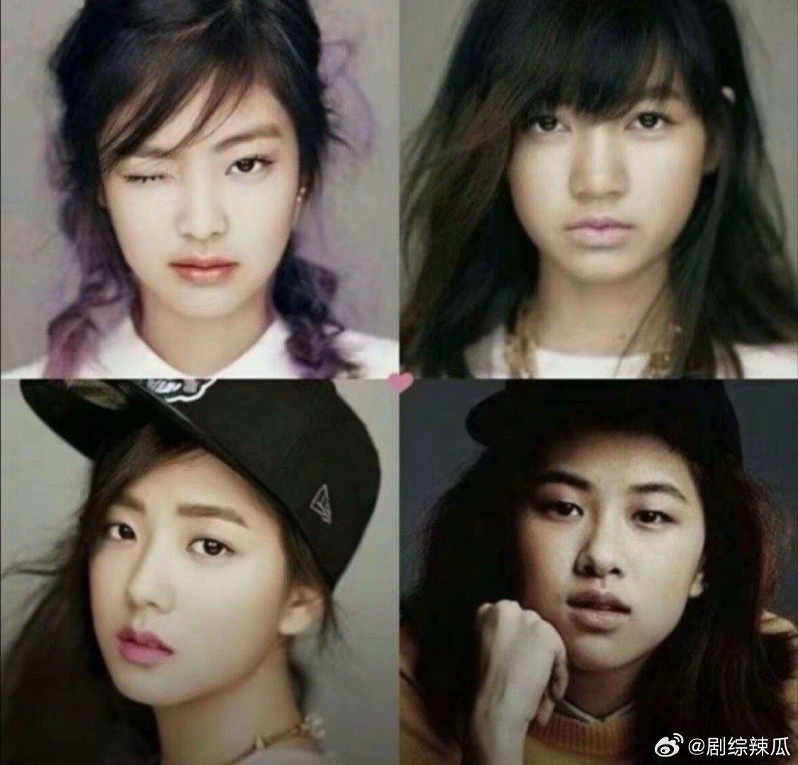 blackpink出道公式照，谁变化大？ 