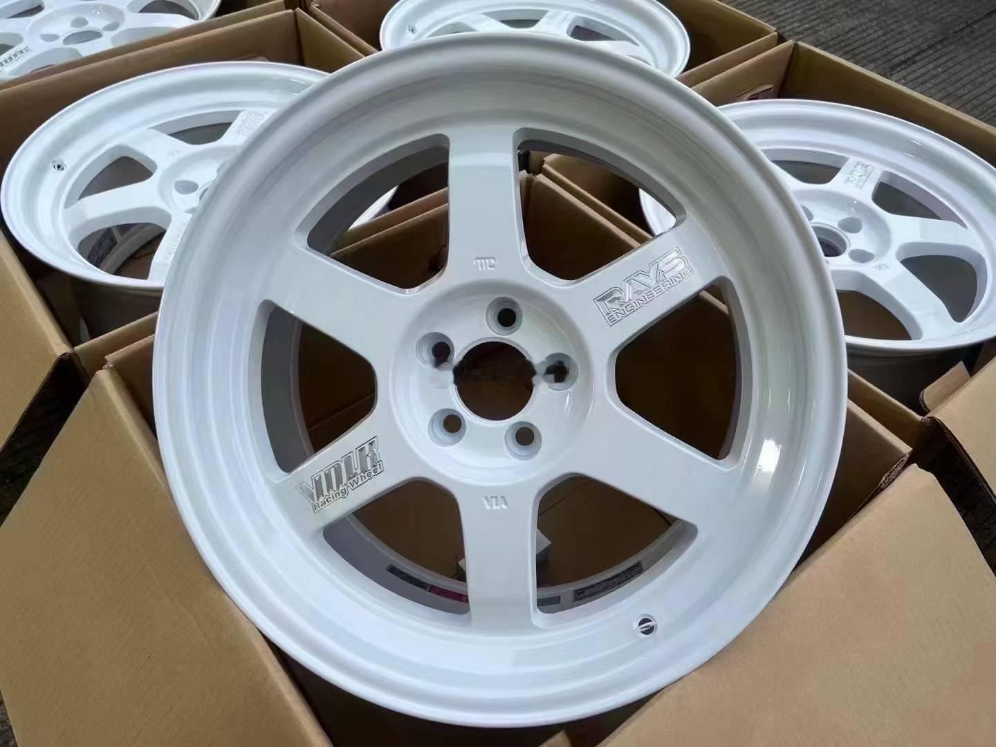 日本原装RAYS TE37V 10TH 10周年纪念款17×8.5J ET30 