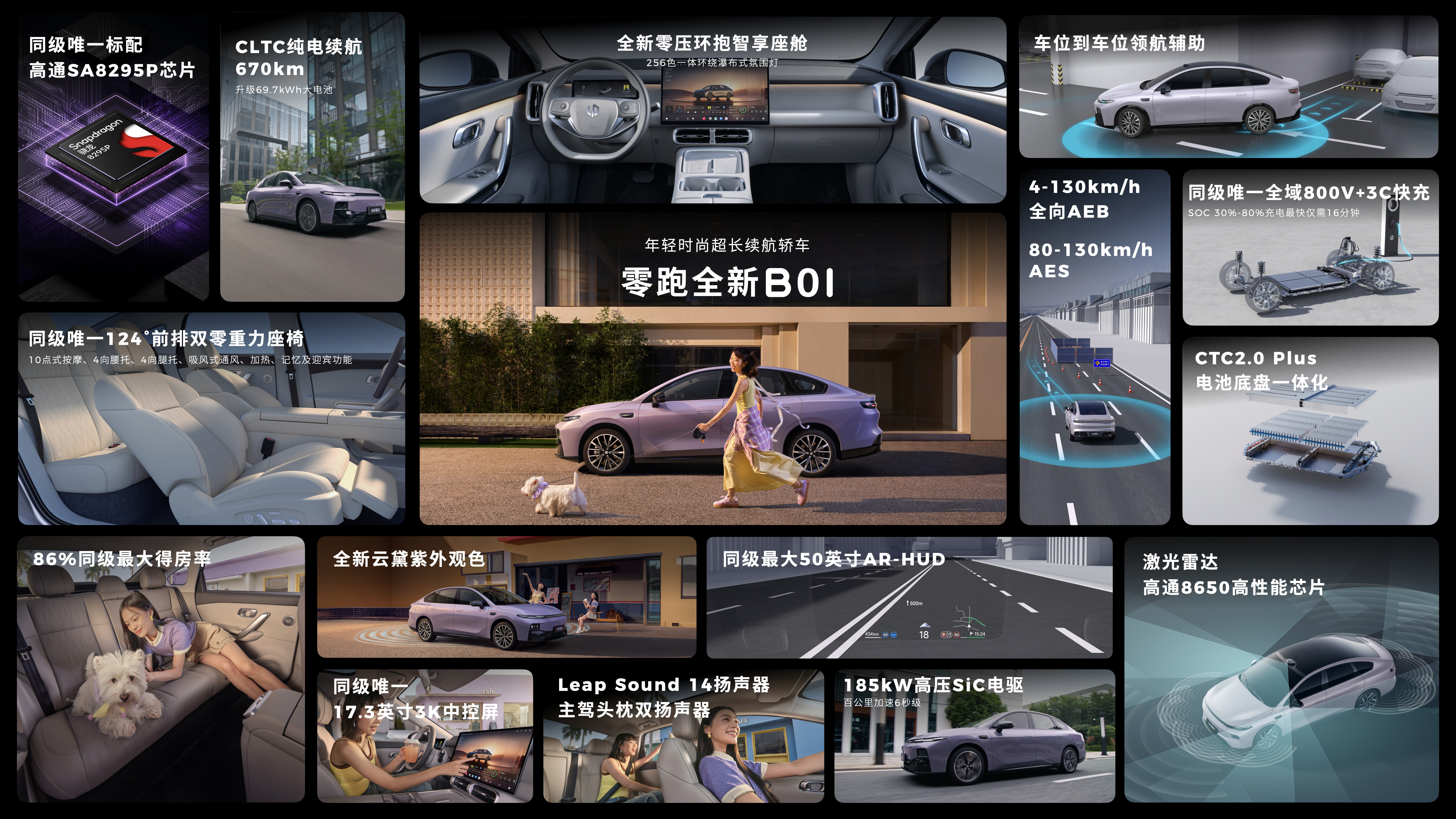 新款零跑B系列上市新款B01售价9.58-11.98万元新款B10售价9.98-