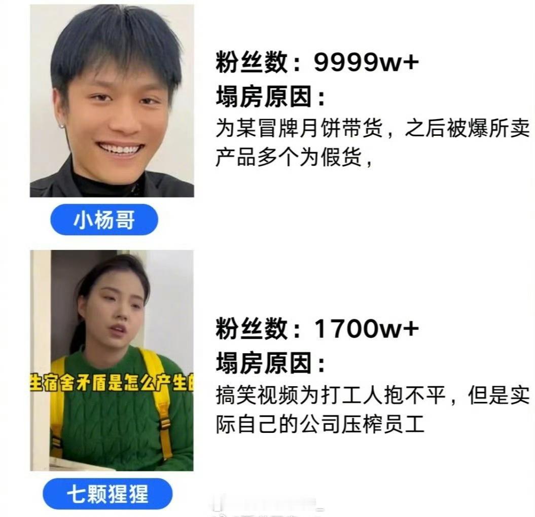 回顾2024塌房的网红  