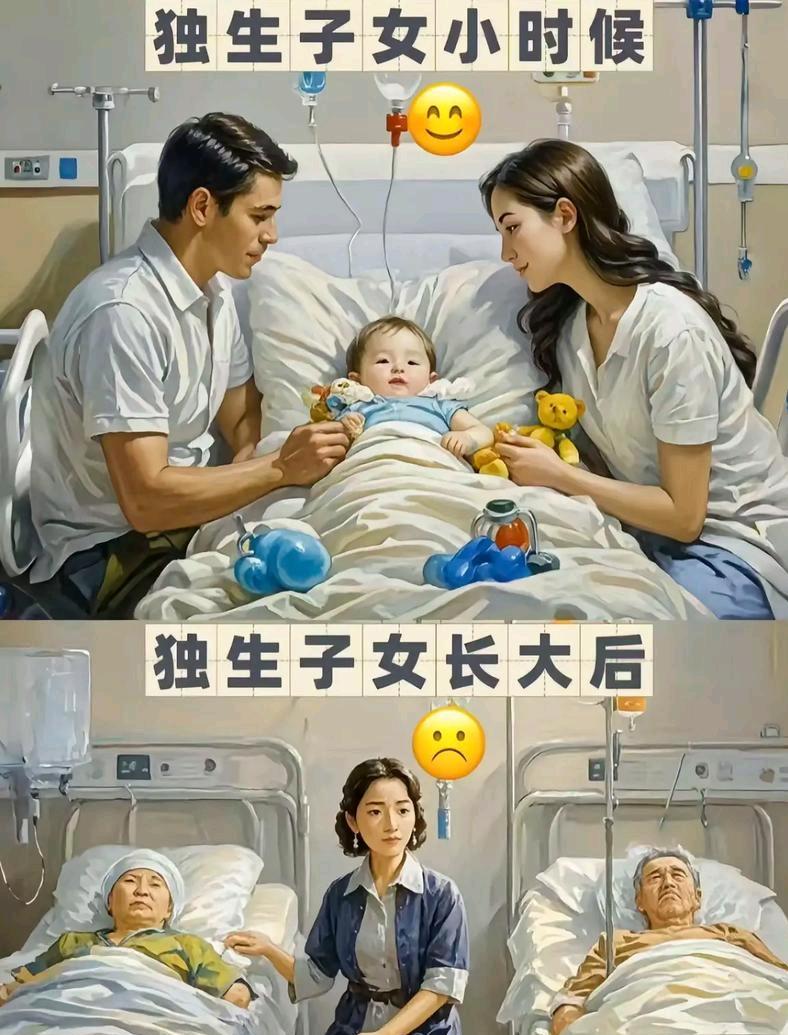 1975年以后出生的独生子女，最大的已经50岁了。他们的父母，普遍在70到80岁