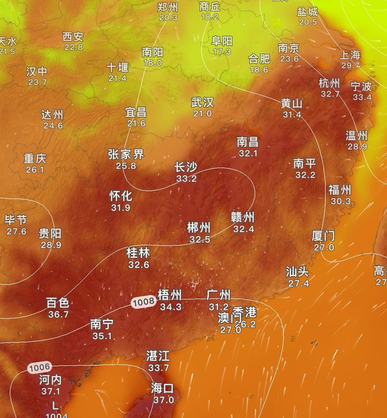 588异常提前北抬，这个夏天。

自从22年夏天连续两个月40度高温（我有印象以