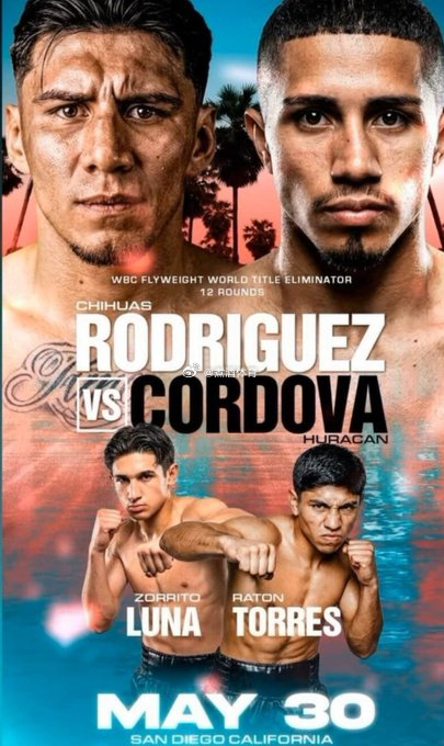 拳坛速递 比赛确认。 小弗朗西斯科-罗德里格斯（Francisco Rodrig