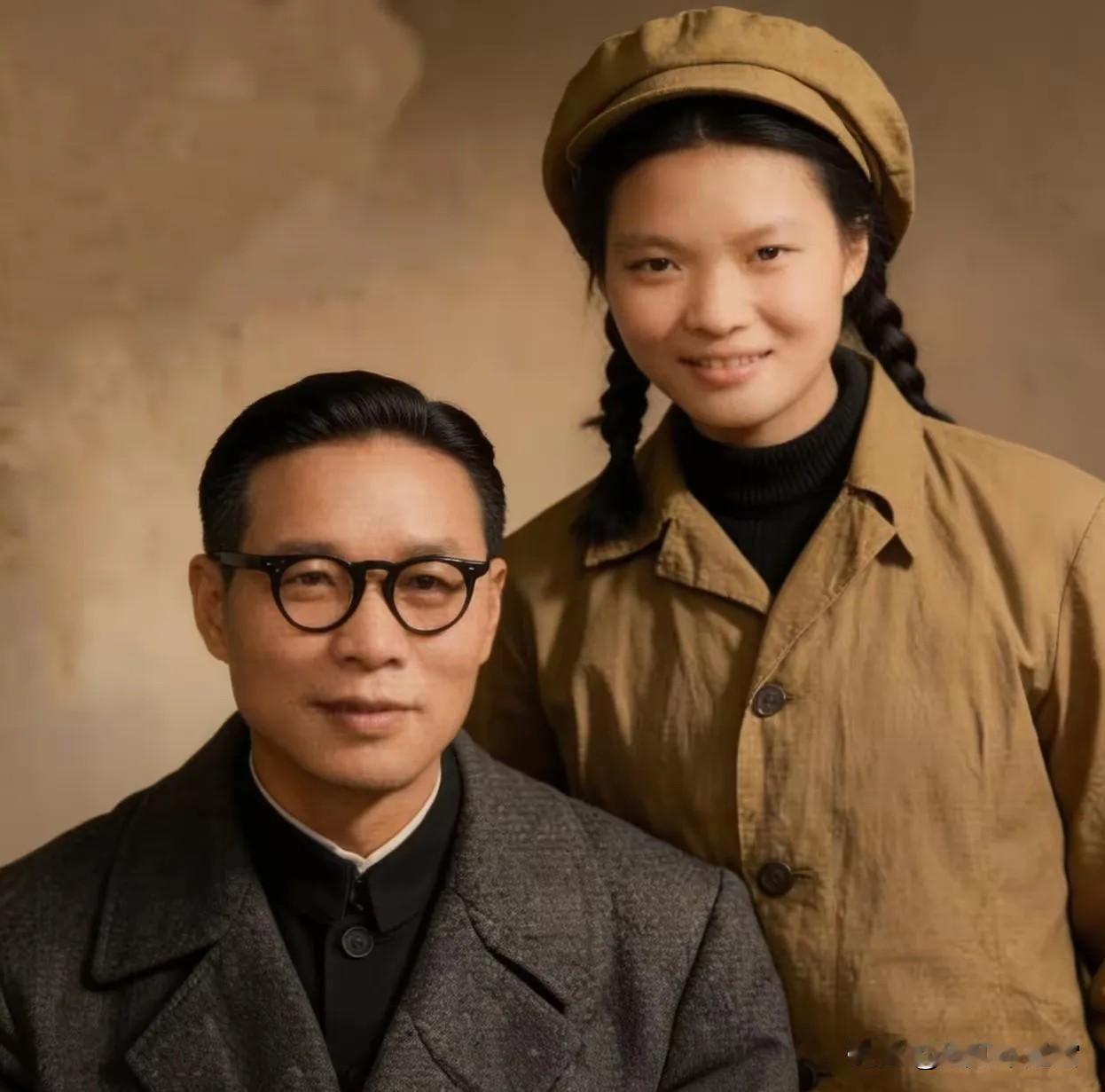 这是沈醉与女儿在一起。直到1980年，沈醉才被认定为起义将领的身份。

当初，解