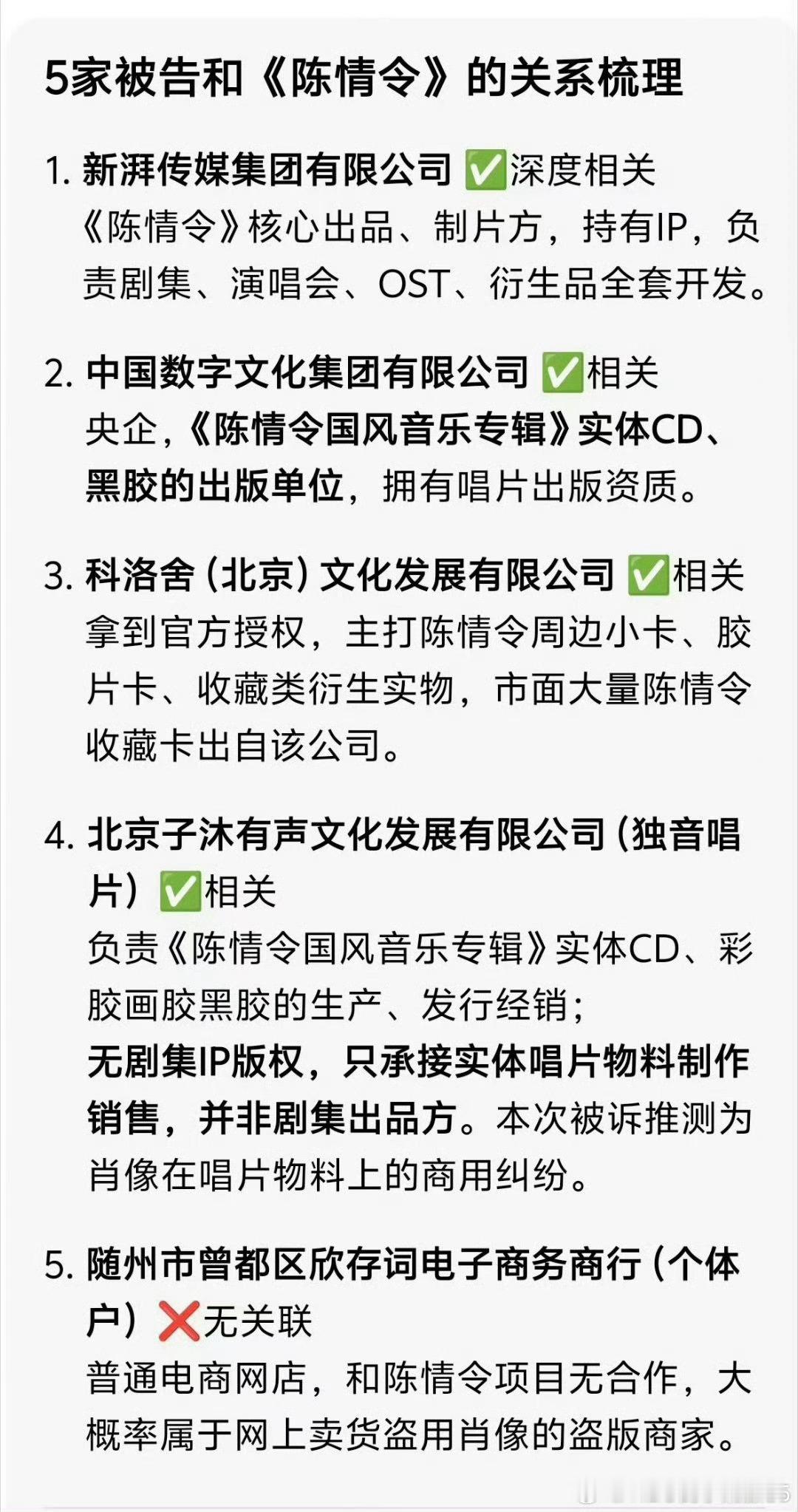 王一博告多家公司侵权王一博告了新湃传媒 王一博告的这几家公司，大多是与《陈情令》