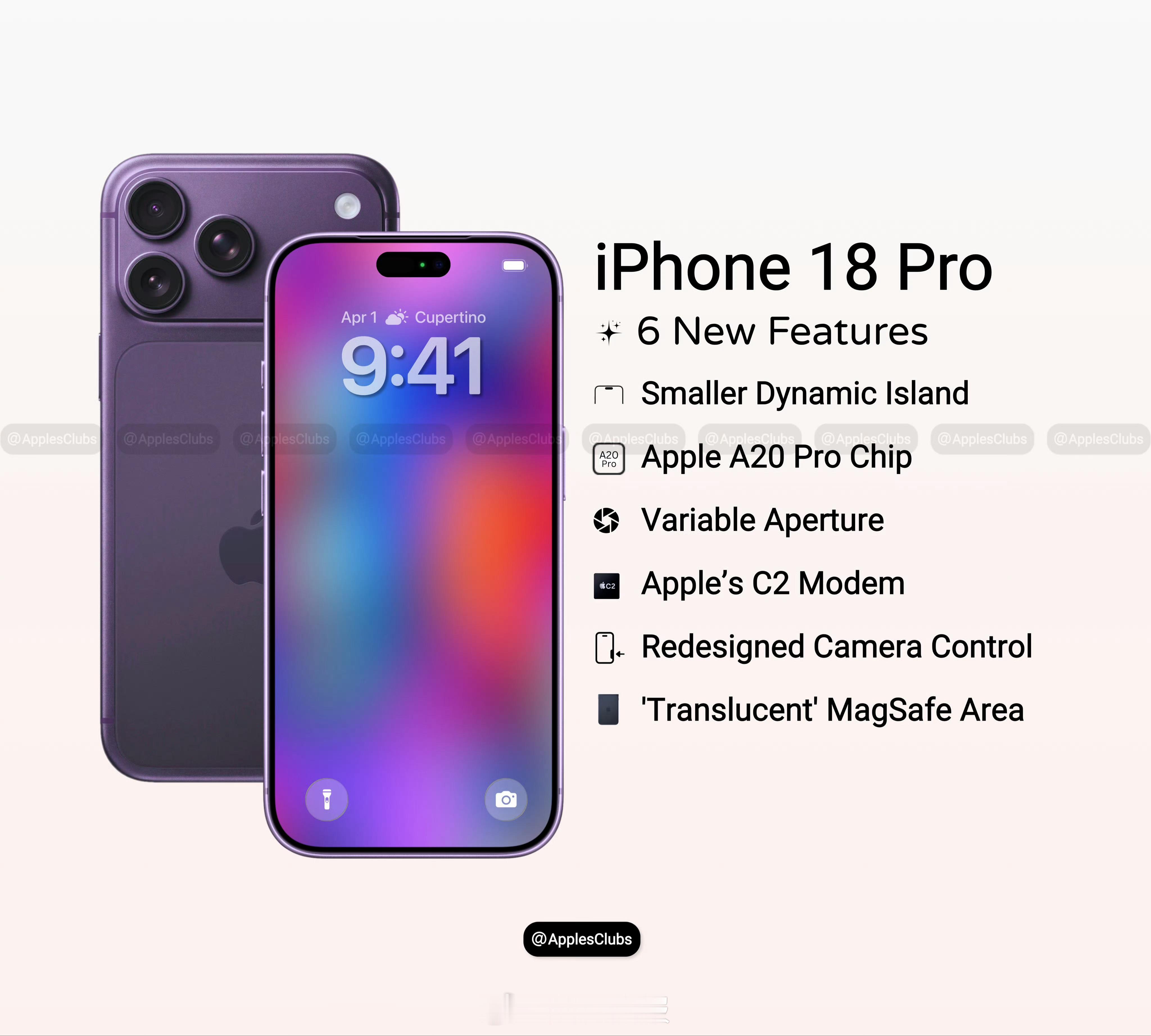 iPhone18全系前置摄像头升级说是iPhone 18全系配备 2400 万像