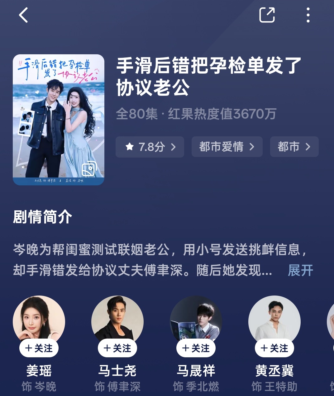 手滑后错把孕检单发了协议老公剧评：这剧的误会非常有趣，值得一看 女主误会男主和女