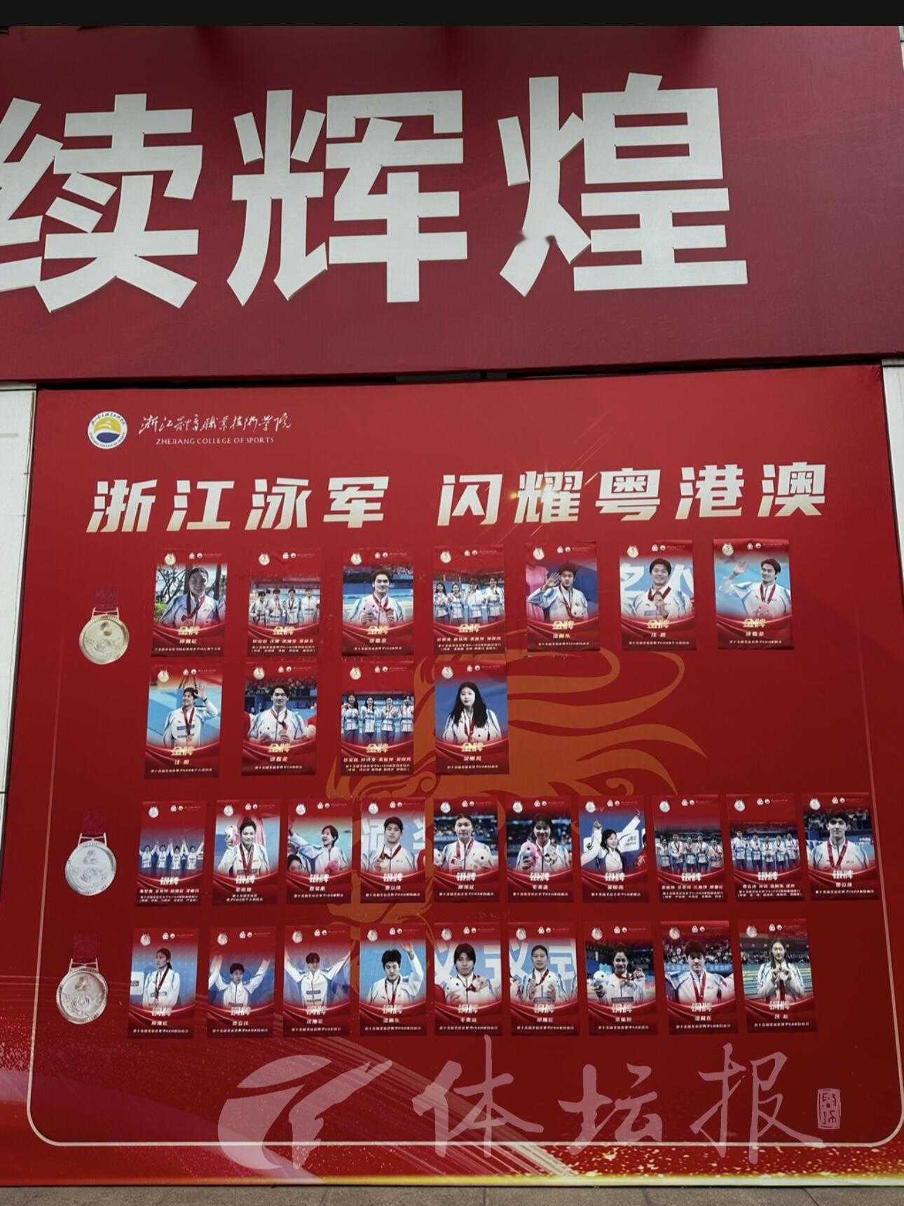 SWim进行时 『8675』20251205 浙江体育职业技术学院光荣榜“十几年