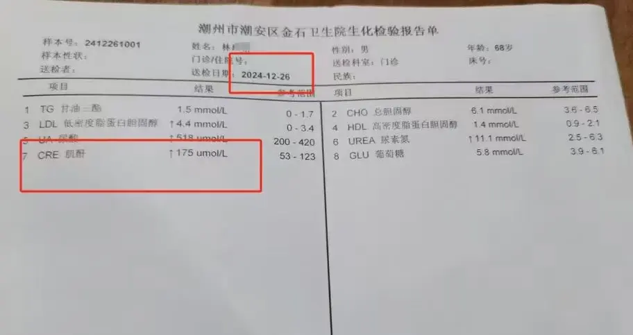 2个月肌酐175降到133，原来是用了这个方法。大家好，我是北京公立三...