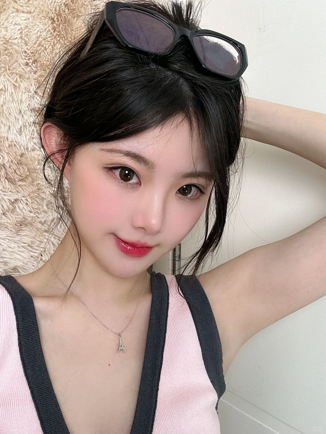 是空调吹的 脸红😳