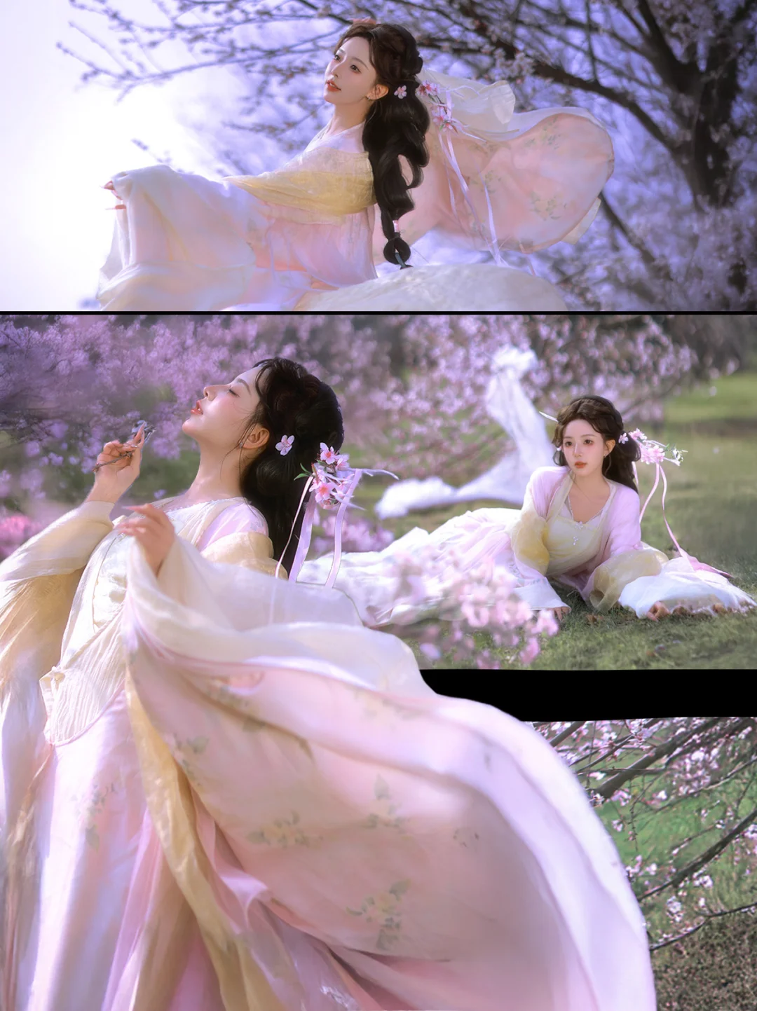 ‘桃花都吹落……’