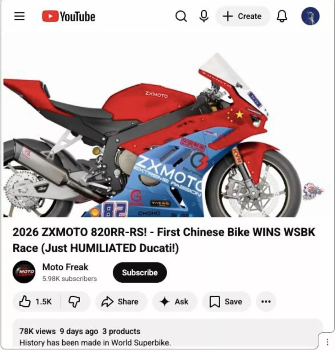 张雪机车在国外也火了，就因为其凭借极高的技术水平和亲民的价格迫使老牌机车厂商不得