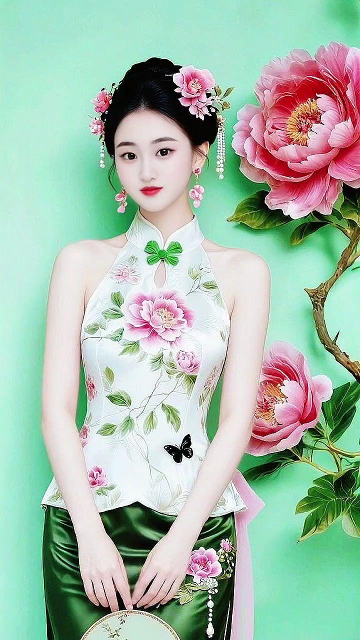 东方韵味拉满 温柔氛围感穿搭 国风服饰 旗袍美人 优雅气质