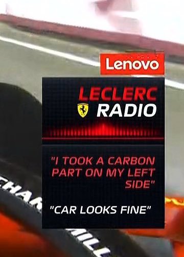 “赛车看起来一切正常”#F1##赛车##2024F1新加坡大奖赛# ​​​