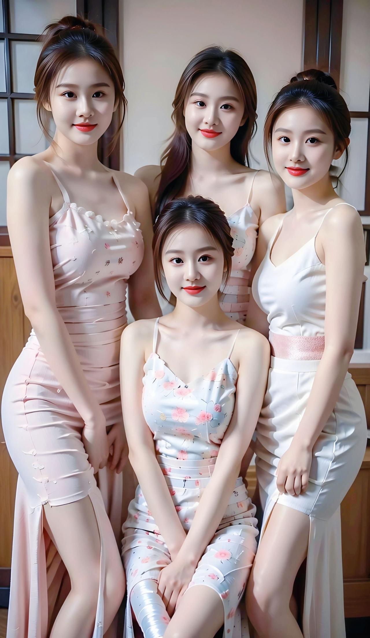 好身材好气质 ࿆甜࿆美࿆女࿆孩࿆ 清纯女神 姐妹装 闺蜜拍照姿势