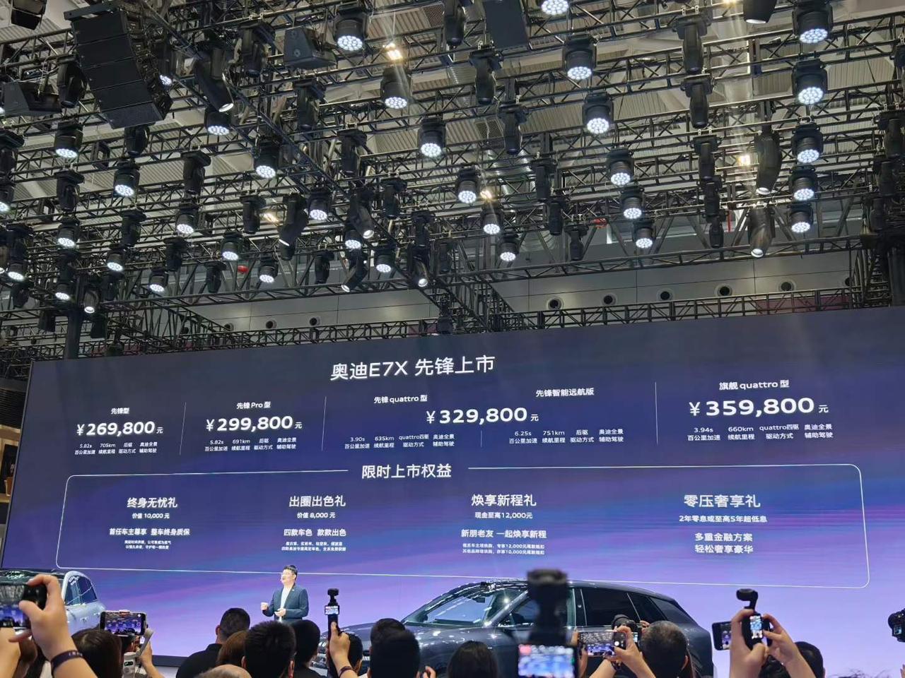 26.98万起，奥迪E7X正式上市