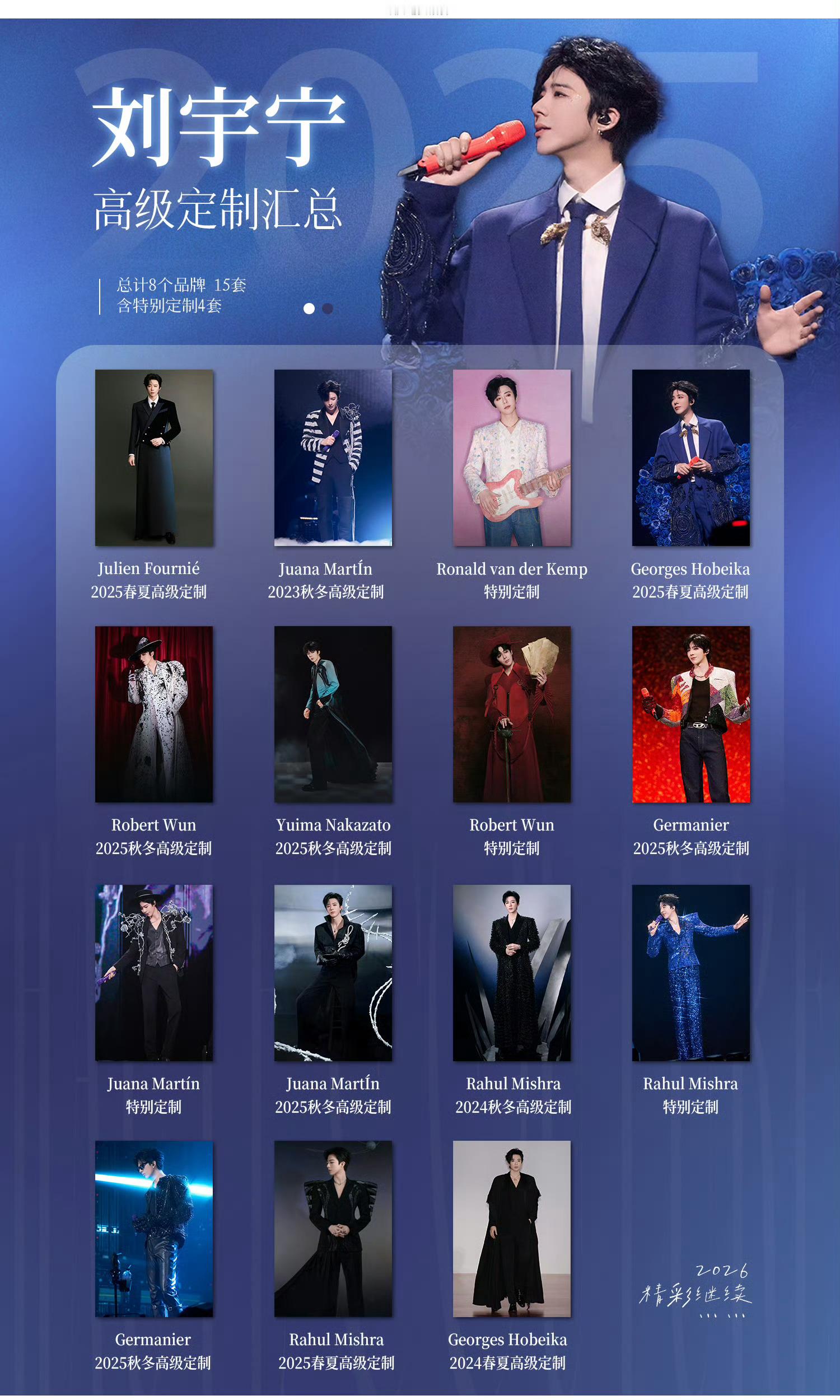 2025刘宇宁高级定制造型太惊艳！携手8大高定品牌打造15套造型，其中4套特别定