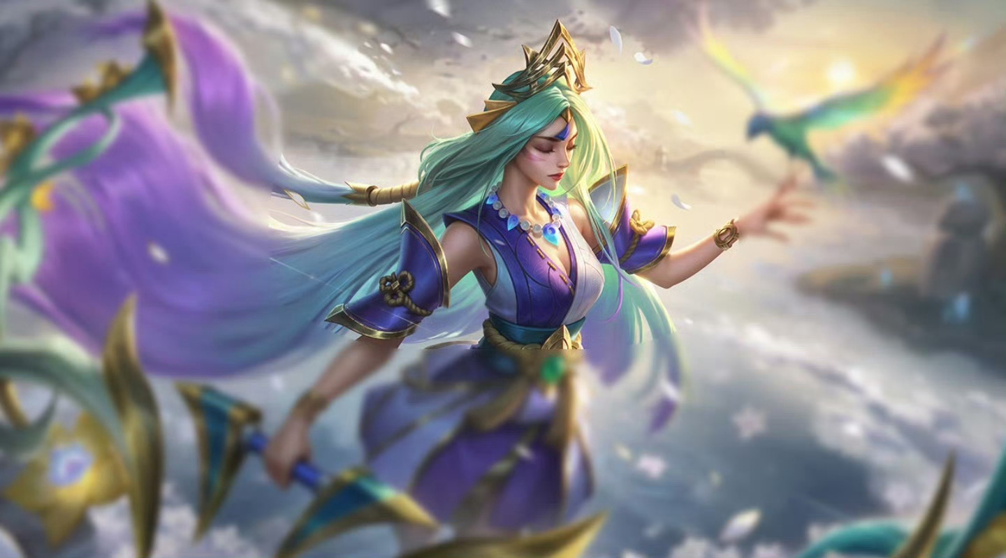 LOL新的臻彩皮肤 灵魂莲华 艾希（选人界面）英雄联盟 ​​​
