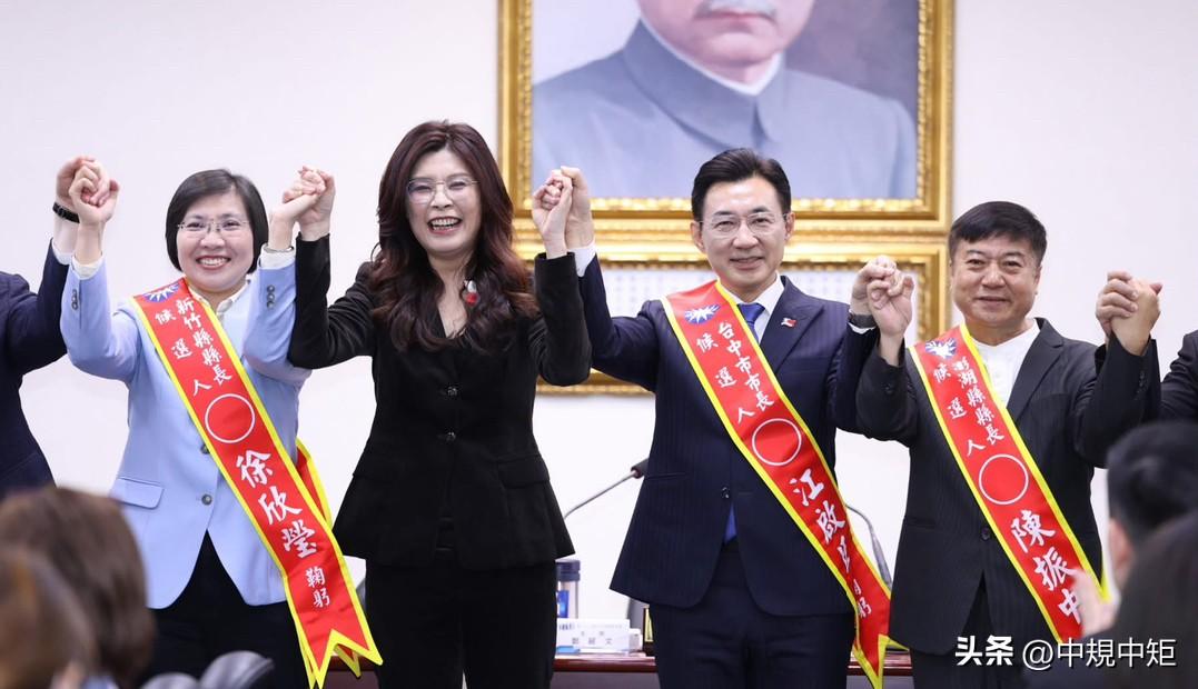 国民党中常会今（1日）提名三位县市长候选人，四度连任立委台中市长参选人江启臣、博