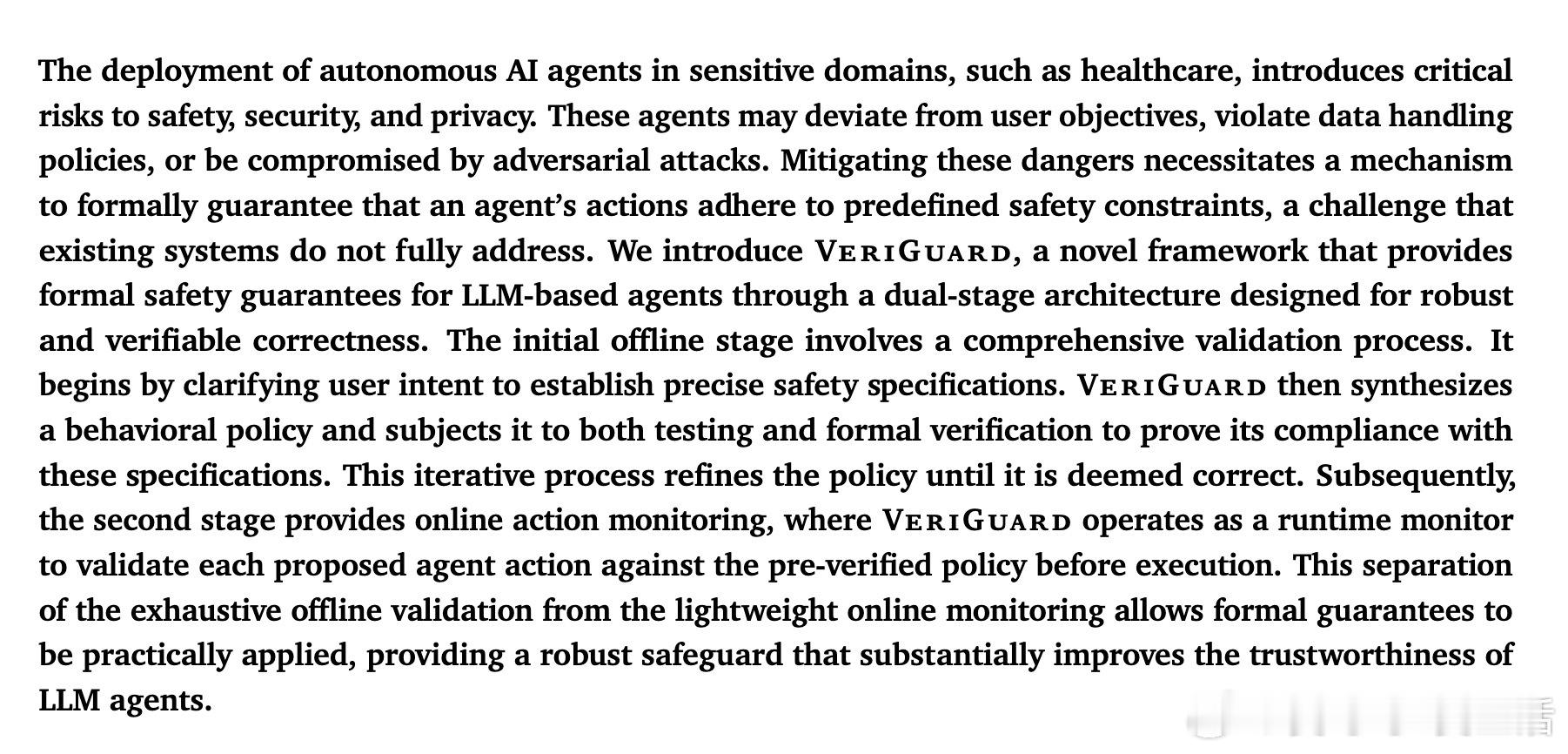 [LG]《VeriGuard: Enhancing LLM Agent Safe