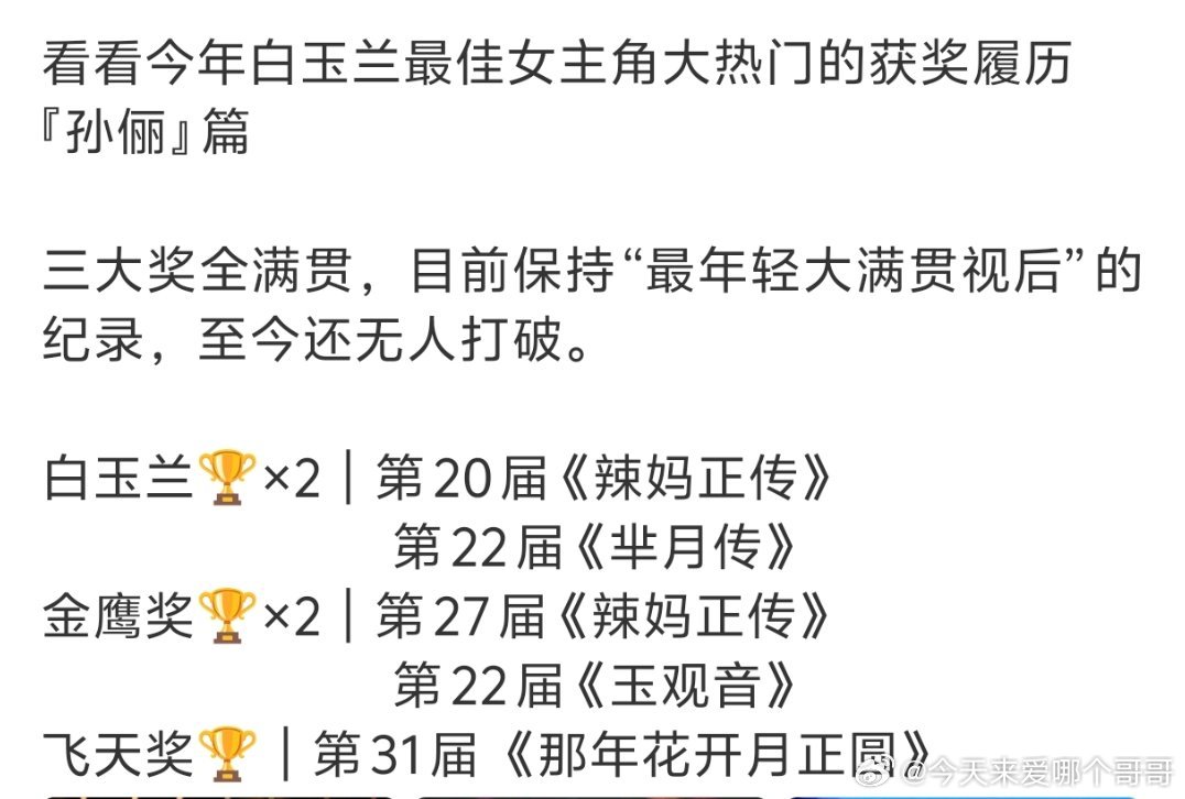 甄嬛传为啥没拿奖 