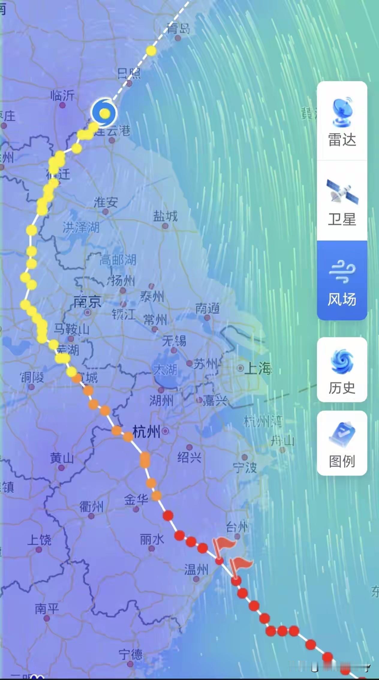 “巴威”飘过连云港：一切安好！[呲牙][赞][烟花]

“巴威”自形成以后，许多