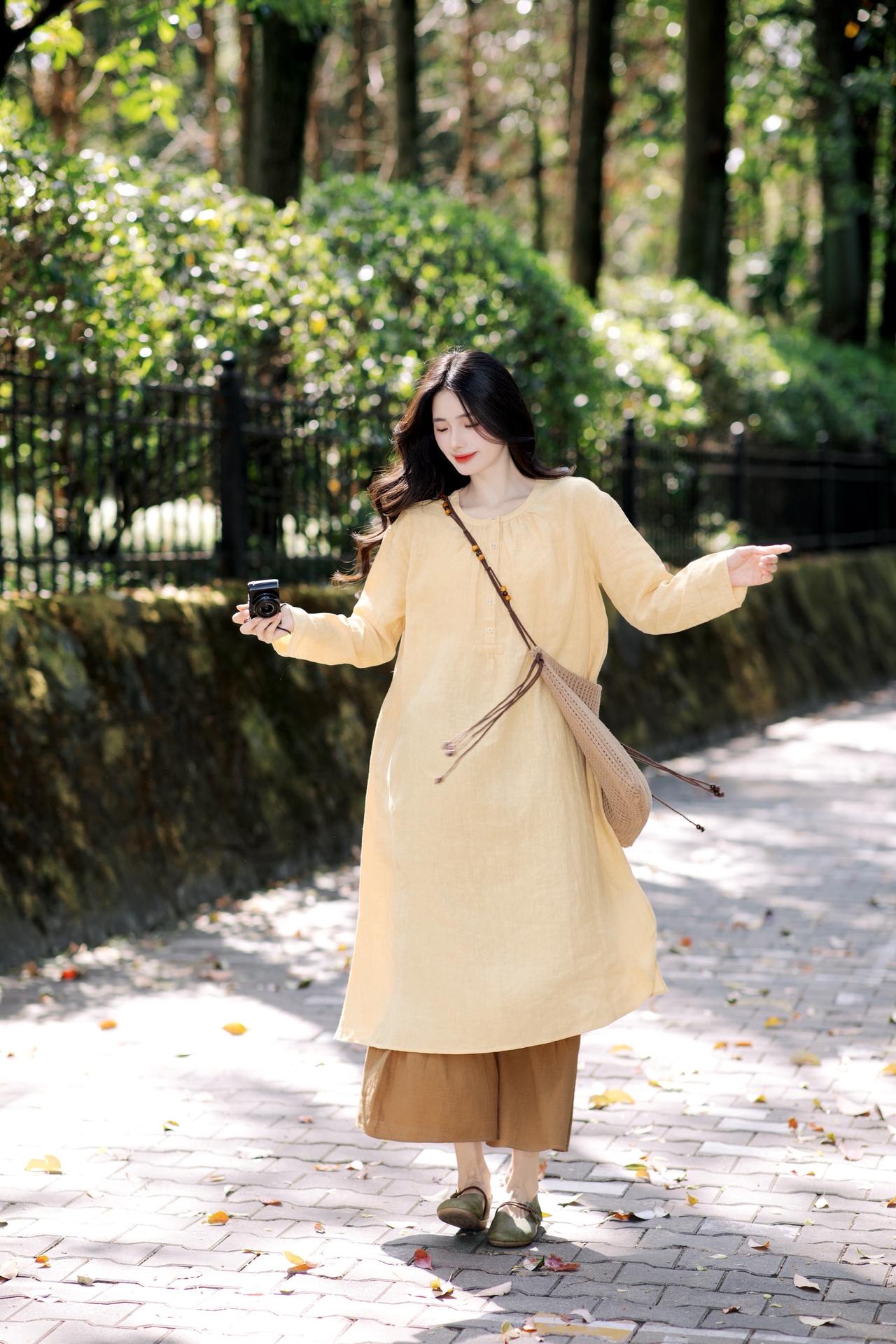 春日棉麻记～春季穿搭 早春穿搭 棉麻女装 棉麻文艺范