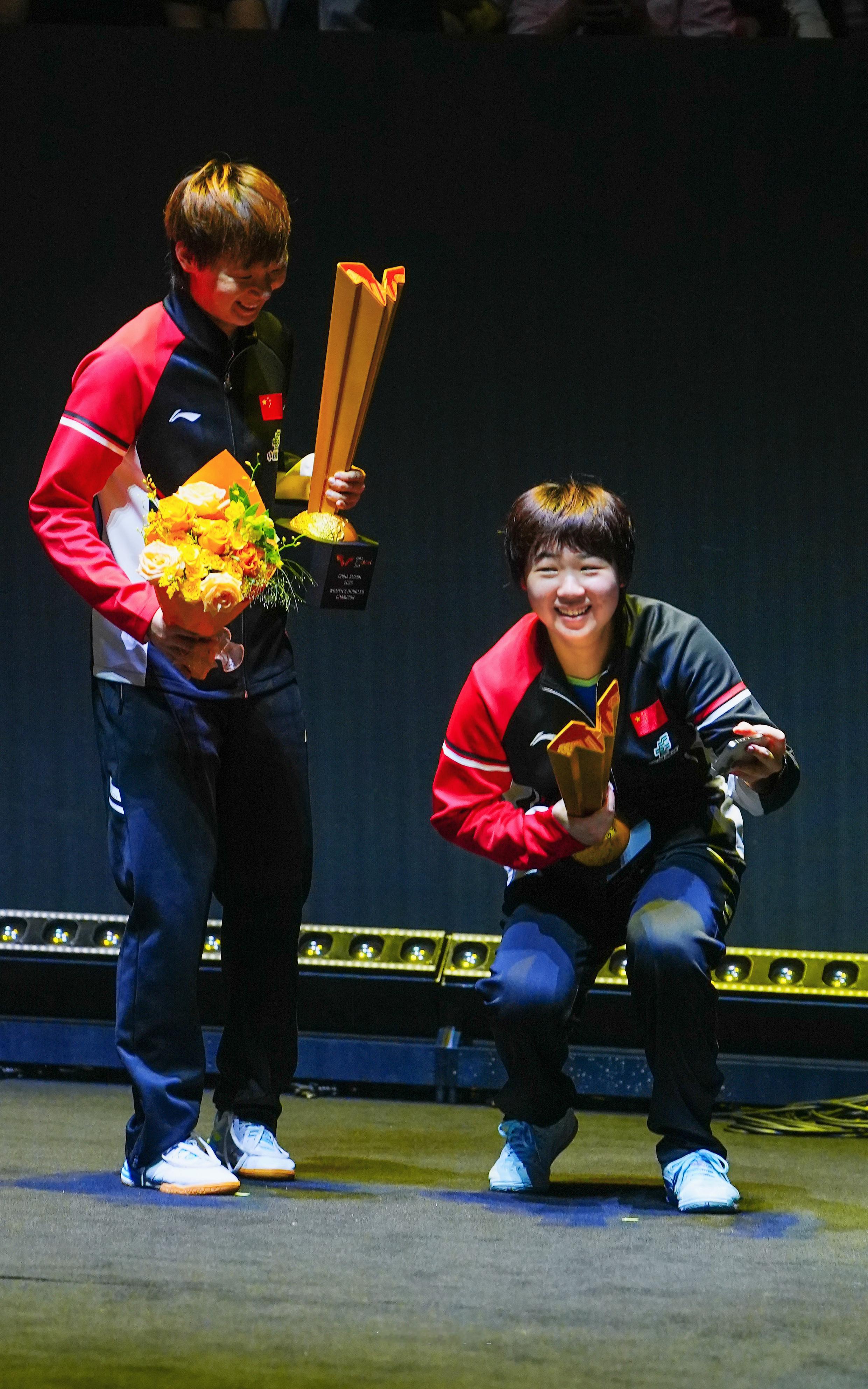 沉甸甸😆😆｜恭喜二位！wtt中国大满贯2025 ​​​
