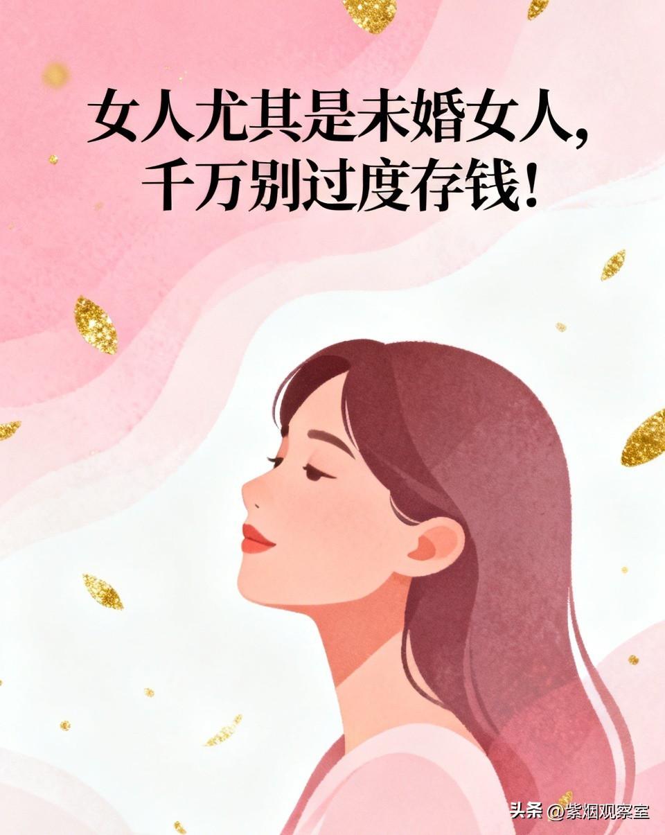 女人尤其是未婚女人，千万别过度存钱！
 
真的劝所有未婚女生，别把过度存钱、拼命