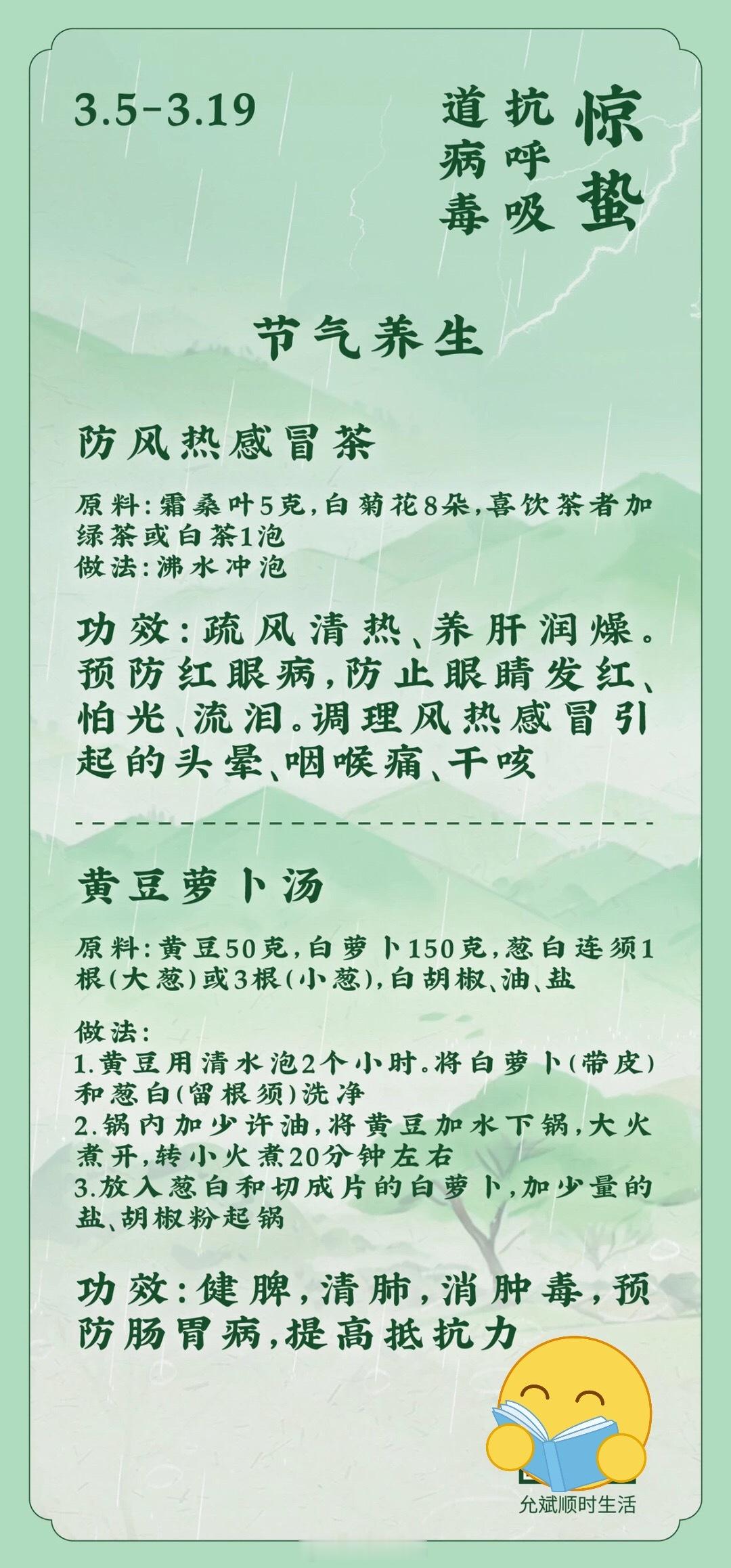 #今日惊蛰# 多疏通，要早睡，宜踏青 ​​​