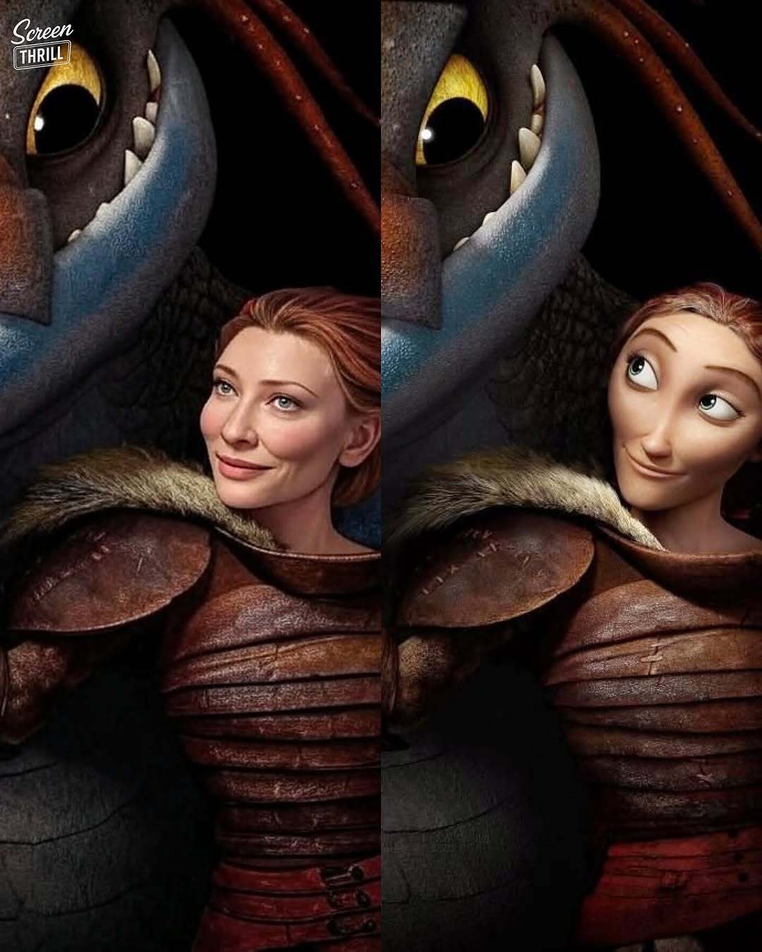 布兰切特回归驯龙高手真人电影真的成了！！！凯特·布兰切特确认出演真人版《驯龙高手