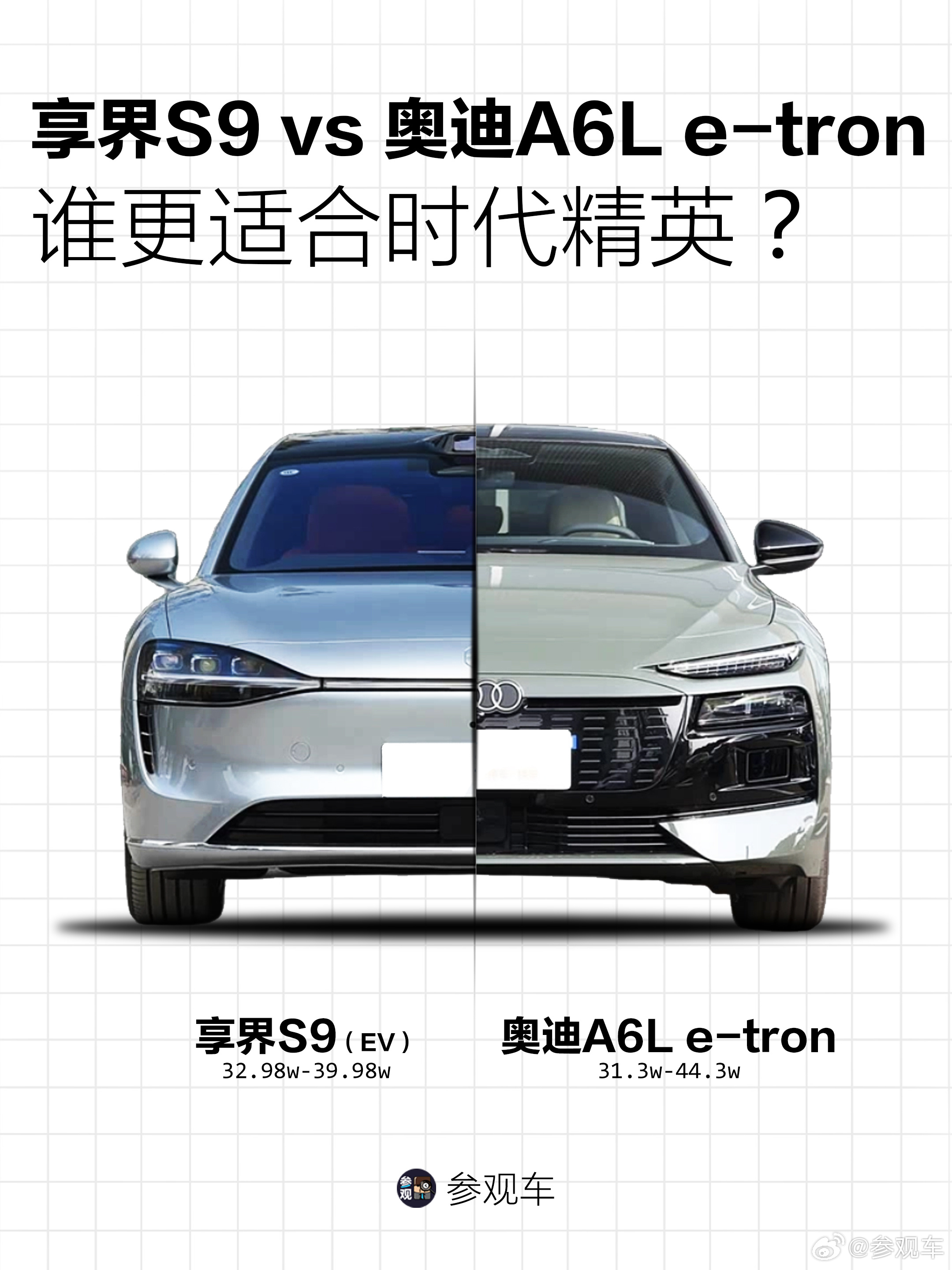 比享界S9还便宜，奥迪A6L e-tron能打吗？奥迪A6L e-tron公布了