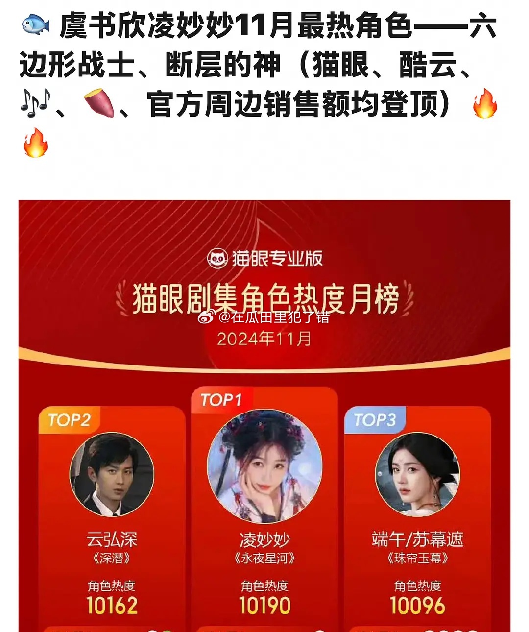虞书欣🐟永夜期间本人🫘增154亿🍠21.9亿【个人➕角色词条】增长量和总量